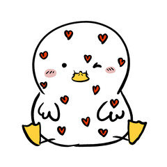 Duck in love