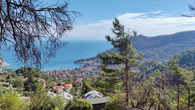 Turunc, Turkey. Top view of turkey region