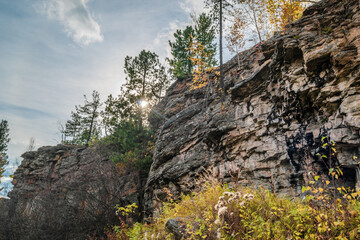 rocks in the mountains