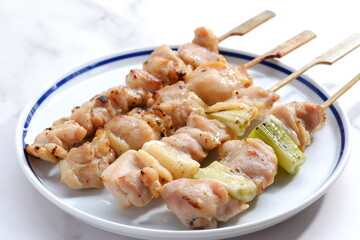 炭火でじっくり焼いた焼き鳥の盛り合わせ（塩）