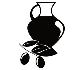 olive oil and branch