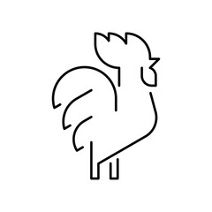 Rooster Logo. Icon design. Template elements