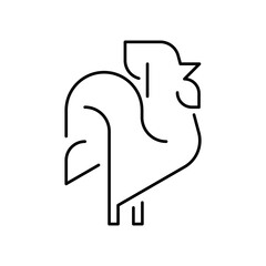 Rooster Logo. Icon design. Template elements