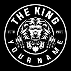 The power of the angry lion head while biting the very heavy barbell in the circle © avante_speed