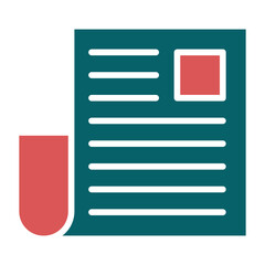 Obraz premium Newspaper Icon Style