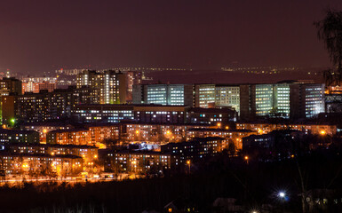 Naklejka premium night view of the city