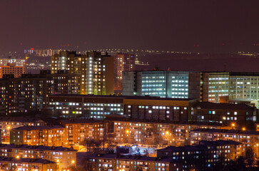 night view of the city