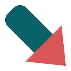 Down Right Icon Style