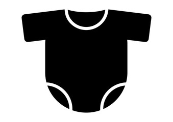 Romper black icon kids costume bodysuit.