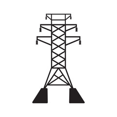 high voltage power line icon