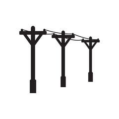 high voltage power line icon