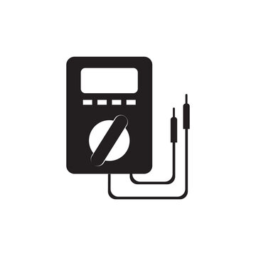 digital multimeter icon vector illustration logo design