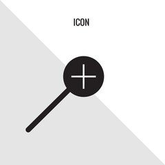 Magnifier vector icon illustration sign