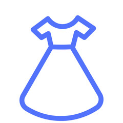 dress fashion robe wedding line icon