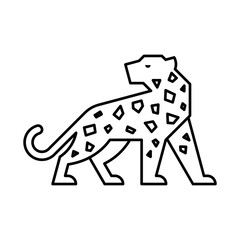 Leopard Logo. Icon design. Template elements