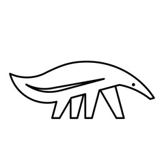 Anteater Logo. Icon design. Template elements