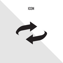 Reset vector icon illustration sign