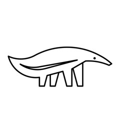 Anteater Logo. Icon design. Template elements