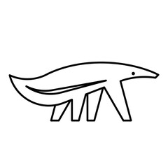 Anteater Logo. Icon design. Template elements