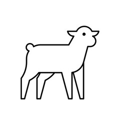 Lamb Logo. Icon design. Template elements