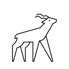 Kudu Logo. Icon design. Template elements