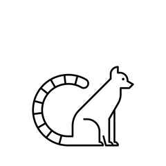 Lemur Logo. Icon design. Template elements