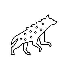 Hyena Logo. Icon design. Template elements