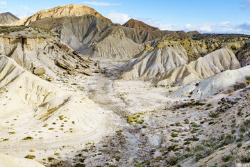 Tabernas desert landscape, Spain