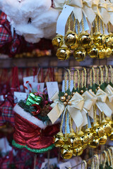 Christmas toys on the store counter