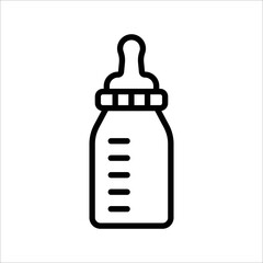 baby milk bottle simple icon design art