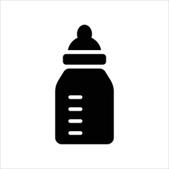 baby milk bottle simple icon design art