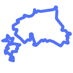 estonia estonia country estonia map line icon