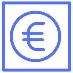 euro euro currency euro sign line icon