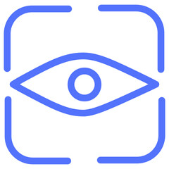 eye view vision watch line icon
