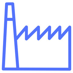 industrial industry building line icon