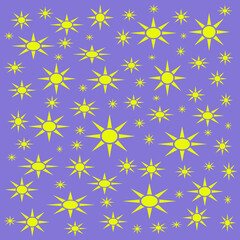 Seamless pattern with stars