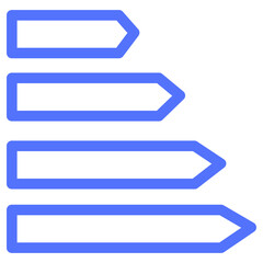 energy scale saving line icon