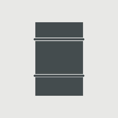 Barrel of oil vector icon illustration sign