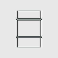 Barrel of oil vector icon illustration sign