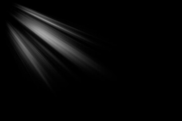 bright colored beam on a black background