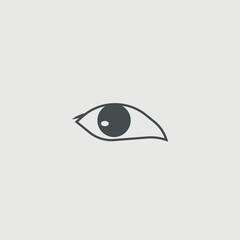 Eye vector icon illustration sign