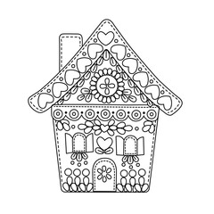 christmas gingerbread house sweet christmas coloring book for kids