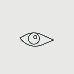 Human eye vector icon illustration sign