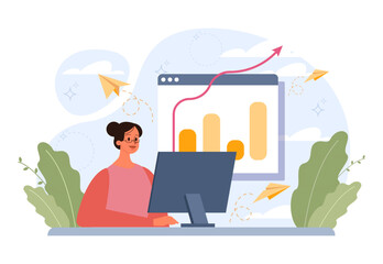 Progress concept. Business or personal development. Idea of finance