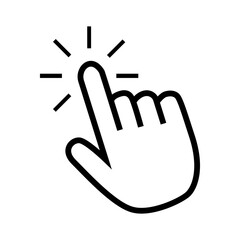 Obraz premium Cursor Pointer Flat Icon