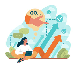 Skill up concept. Increasing of business or professional abilities