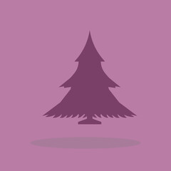 Tree vector icon illustration sign
