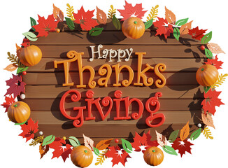 Happy thanksgiving day sign 