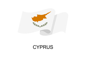 Cyprus flag vector. Cypriot flag on a white background. vector illustration eps10