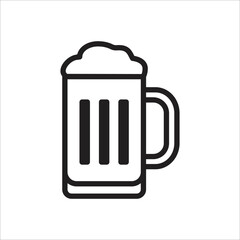 beer icon simple design art